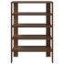 Zapatero madera contrachapada roble marrón 61x32x87,5