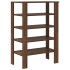 Zapatero madera contrachapada roble marrón 61x32x87,5