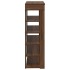 Mueble zapatero madera de ingeniería marrón roble 80x30x98