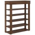 Mueble zapatero madera de ingeniería marrón roble 80x30x98