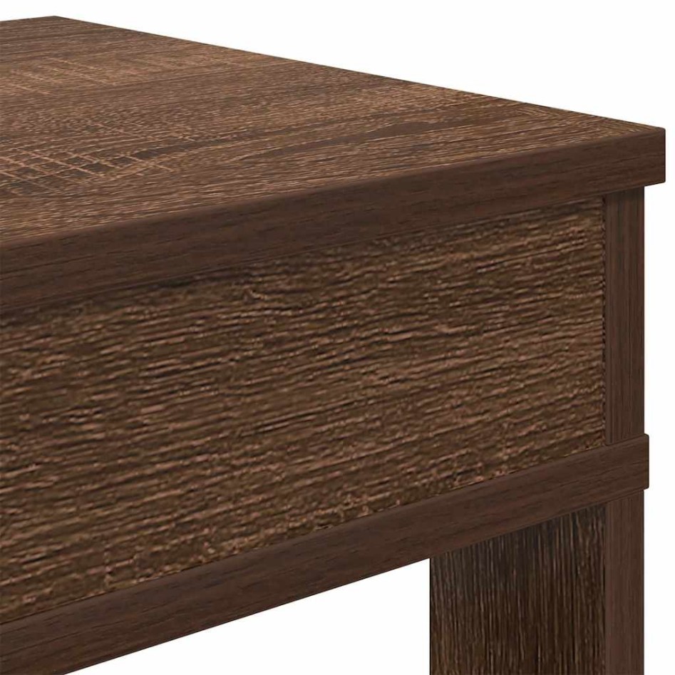 Mueble zapatero madera de ingeniería marrón roble 80x30x98