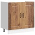 Mueble bajo para fregadero Kalmar madera vieja 80x46x81,5
