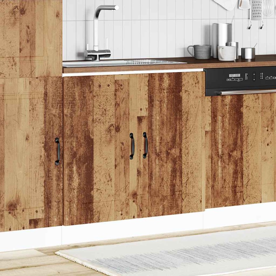 Mueble bajo para fregadero Kalmar madera vieja 80x46x81,5