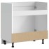 Mueble bajo para fregadero Kalmar madera vieja 80x46x81,5