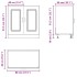 Mueble bajo para fregadero Kalmar madera vieja 80x46x81,5