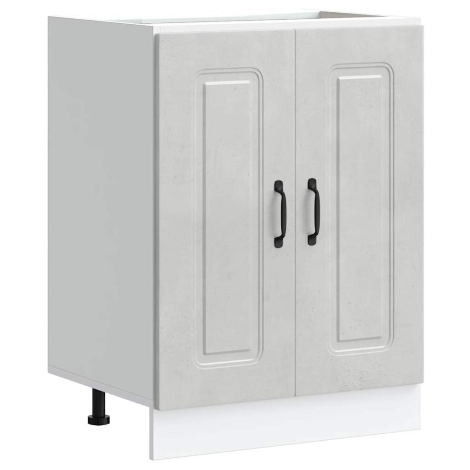 Mueble bajo para fregadero Kalmar gris hormigón 60x46x81,5
