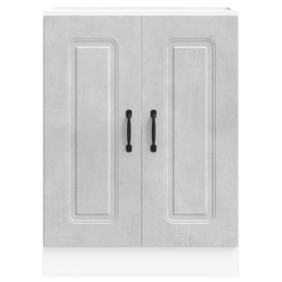 Mueble bajo para fregadero Kalmar gris hormigón 60x46x81,5