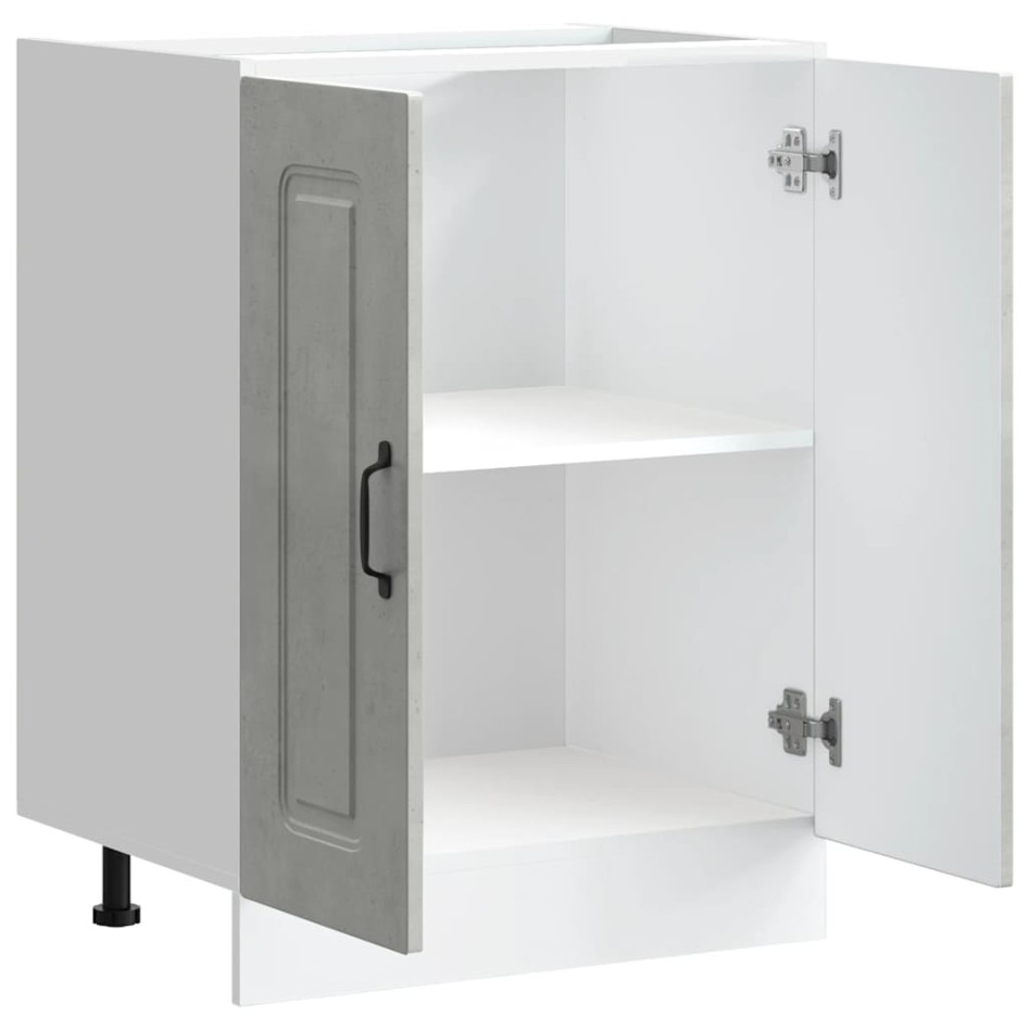 Mueble bajo para fregadero Kalmar gris hormigón 60x46x81,5