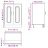 Mueble bajo para fregadero Kalmar gris hormigón 60x46x81,5