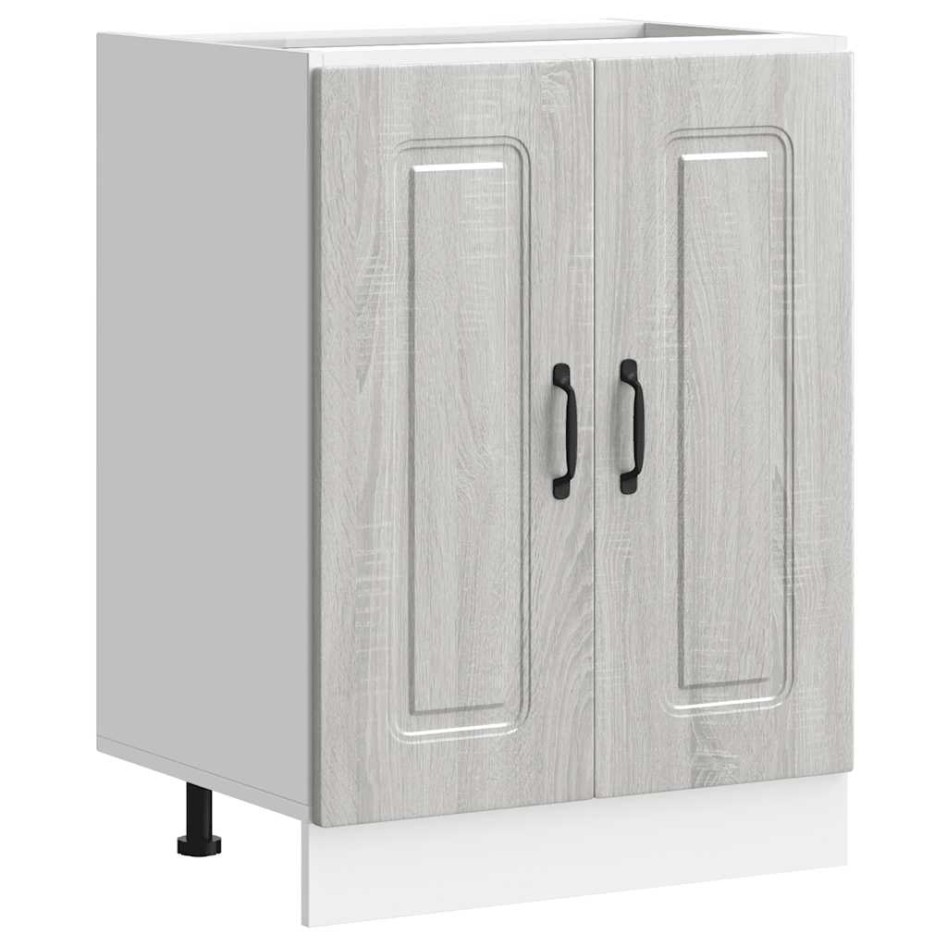 Mueble bajo para fregadero Kalmar gris sonoma 60x46x81,5