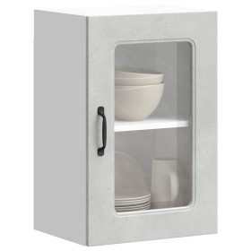 Armario pared cocina puerta de cristal Kalmar gris