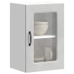 Armario pared cocina puerta de cristal Kalmar gris hormigón