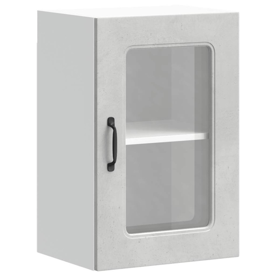Armario pared cocina puerta de cristal Kalmar gris