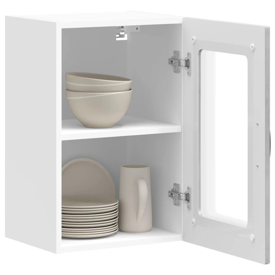 Armario pared cocina puerta de cristal Kalmar gris