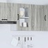 Armario pared cocina puerta de cristal Kalmar sonoma
