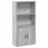 Estantería madera de ingeniería gris sonoma 60x24x120