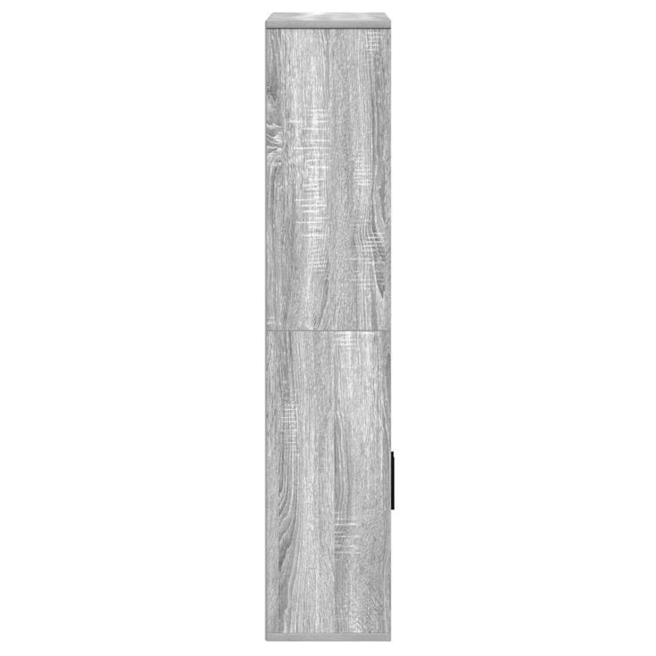 Estantería madera de ingeniería gris sonoma 60x24x120