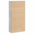 Estantería madera de ingeniería gris sonoma 60x24x120