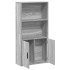 Estantería madera de ingeniería gris sonoma 60x24x120