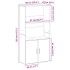 Estantería madera de ingeniería gris sonoma 60x24x120