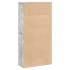 Estantería de madera de ingeniería gris hormigón 60x24x120