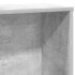 Estantería de madera de ingeniería gris hormigón 60x24x120