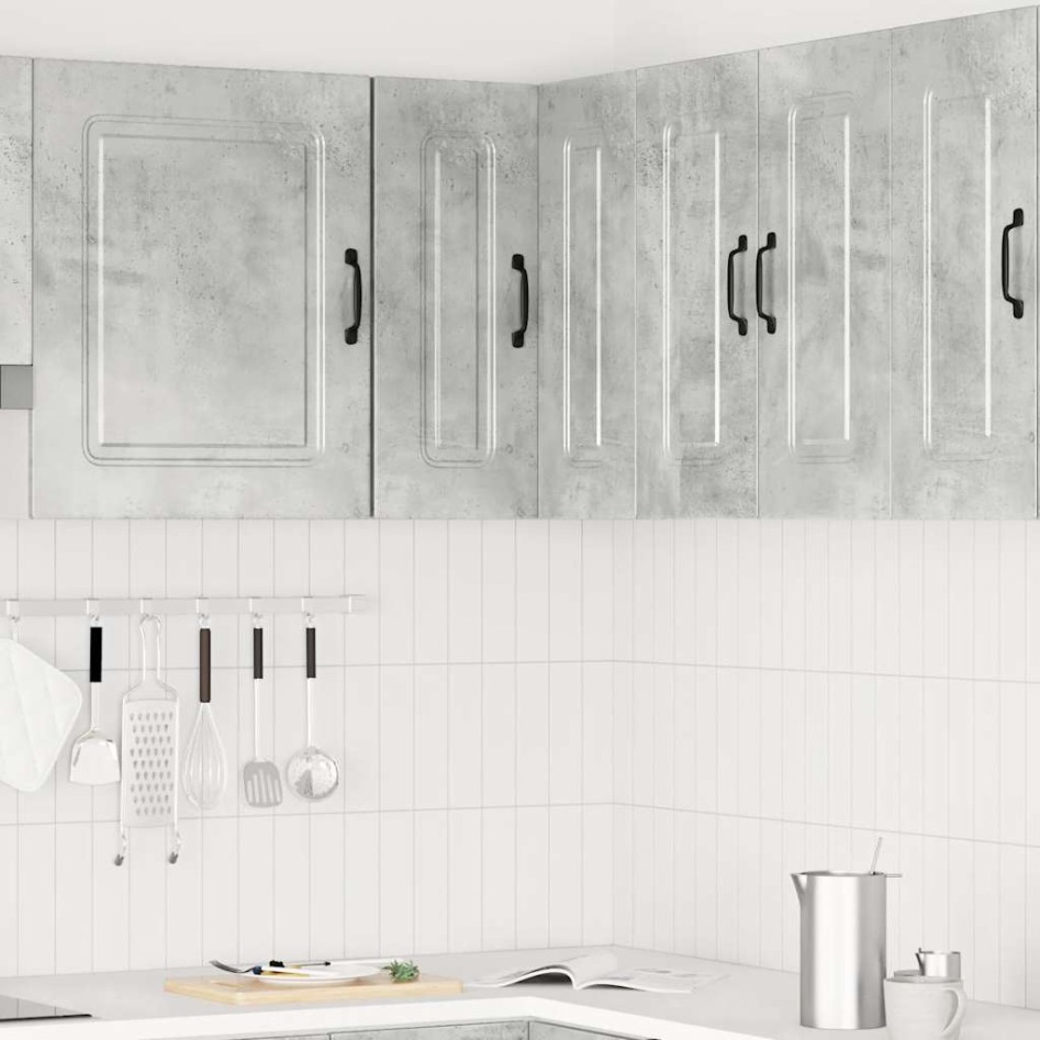 Armario de cocina de esquina de pared Kalmar gris