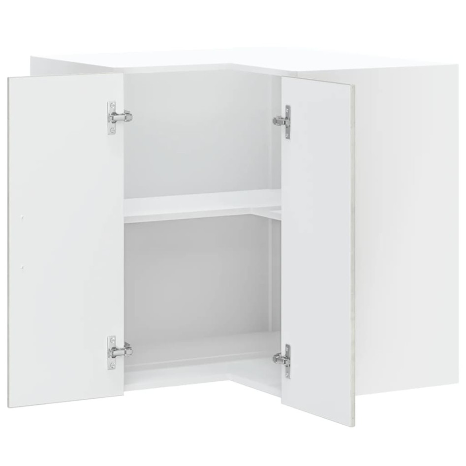 Armario de cocina de esquina de pared Kalmar gris