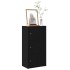Librería de madera contrachapada roble negro 40x24x77