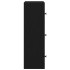 Librería de madera contrachapada roble negro 40x24x77