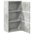 Estantería de madera de ingeniería gris hormigón 40x24x77
