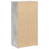 Estantería de madera de ingeniería gris hormigón 40x24x77