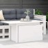 Mesa de jardín madera maciza de pino blanca 100x50x75