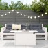 Mesa de jardín madera maciza de pino blanca 100x50x75