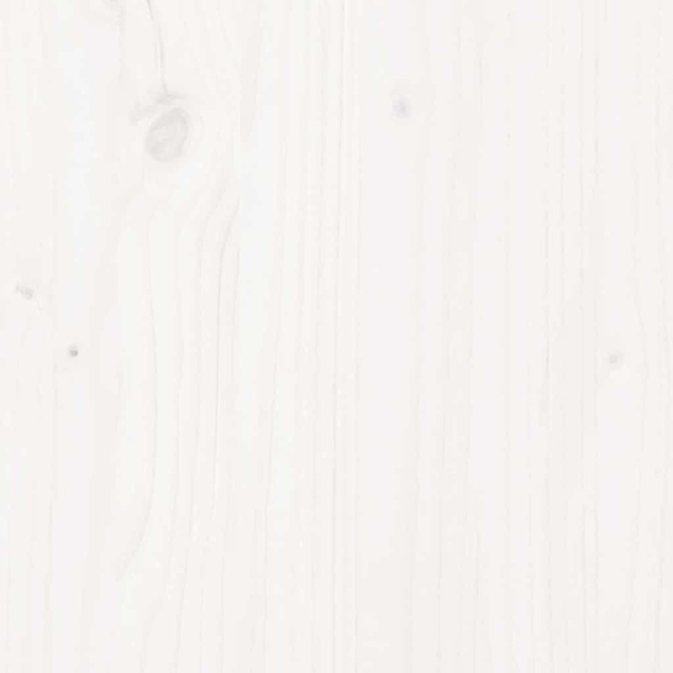 Mesa de jardín madera maciza de pino blanca 100x50x75