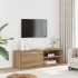 Mueble de TV madera de ingeniería roble artesanal 120x34x37
