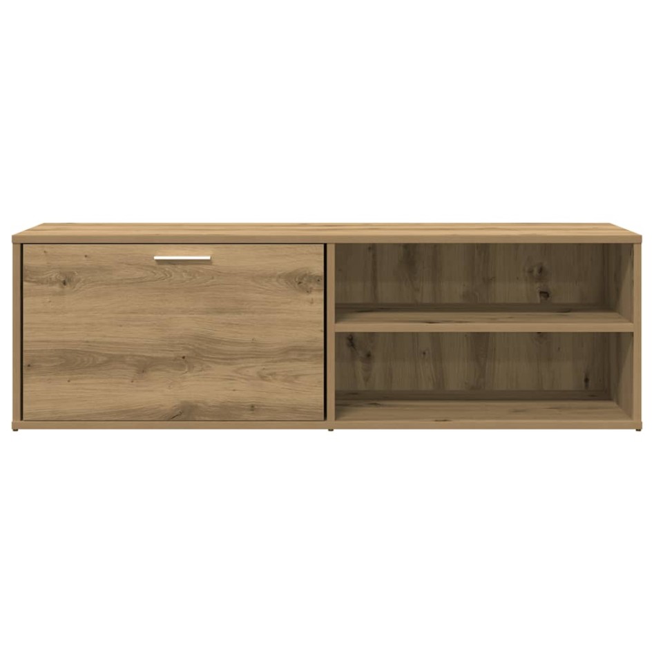 Mueble de TV madera de ingeniería roble artesanal 120x34x37
