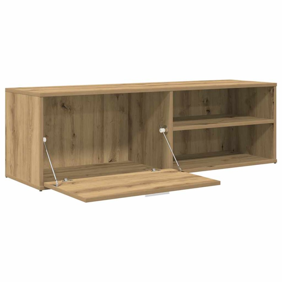 Mueble de TV madera de ingeniería roble artesanal 120x34x37