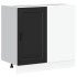 Mueble bajo de cocina Porto madera contrachapada