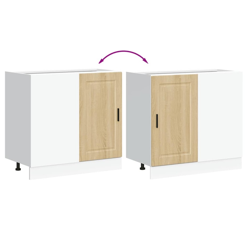 Mueble bajo de cocina porto roble sonoma madera