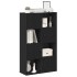 Estantería de madera de ingeniería roble negro 60x24x101,5