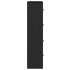 Estantería de madera de ingeniería roble negro 60x24x101,5