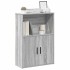 Estantería de madera de ingeniería gris sonoma 60x24x85