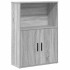 Estantería de madera de ingeniería gris sonoma 60x24x85