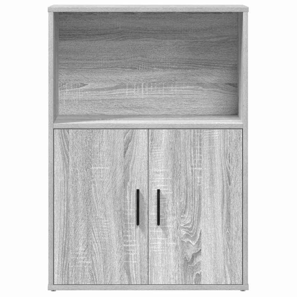 Estantería de madera de ingeniería gris sonoma 60x24x85