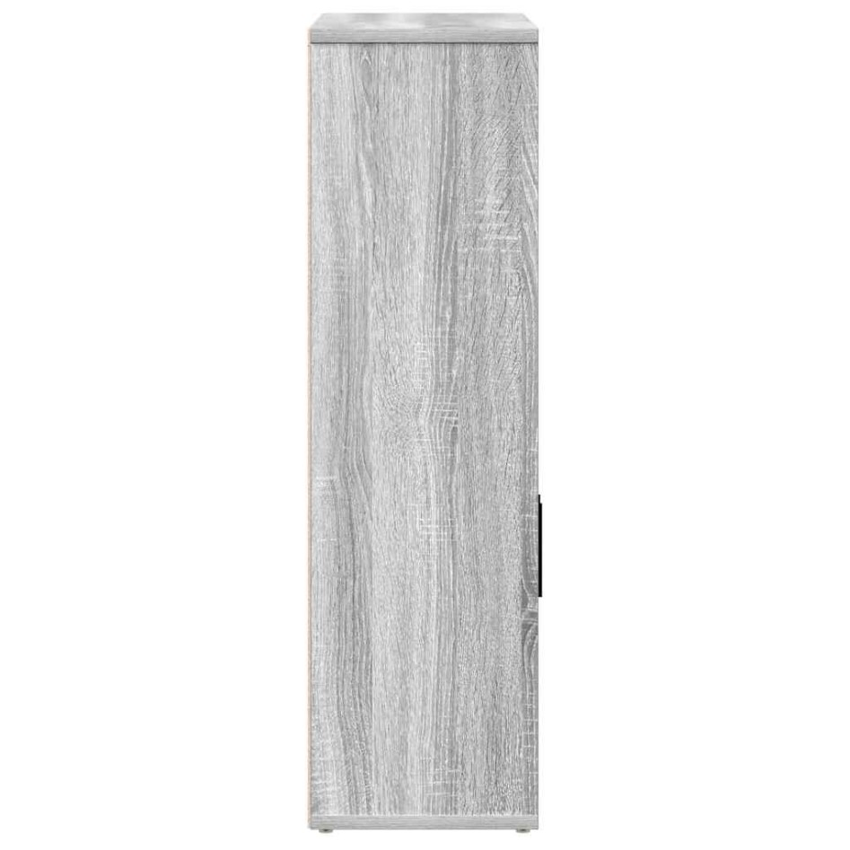 Estantería de madera de ingeniería gris sonoma 60x24x85