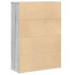 Estantería de madera de ingeniería gris sonoma 60x24x85