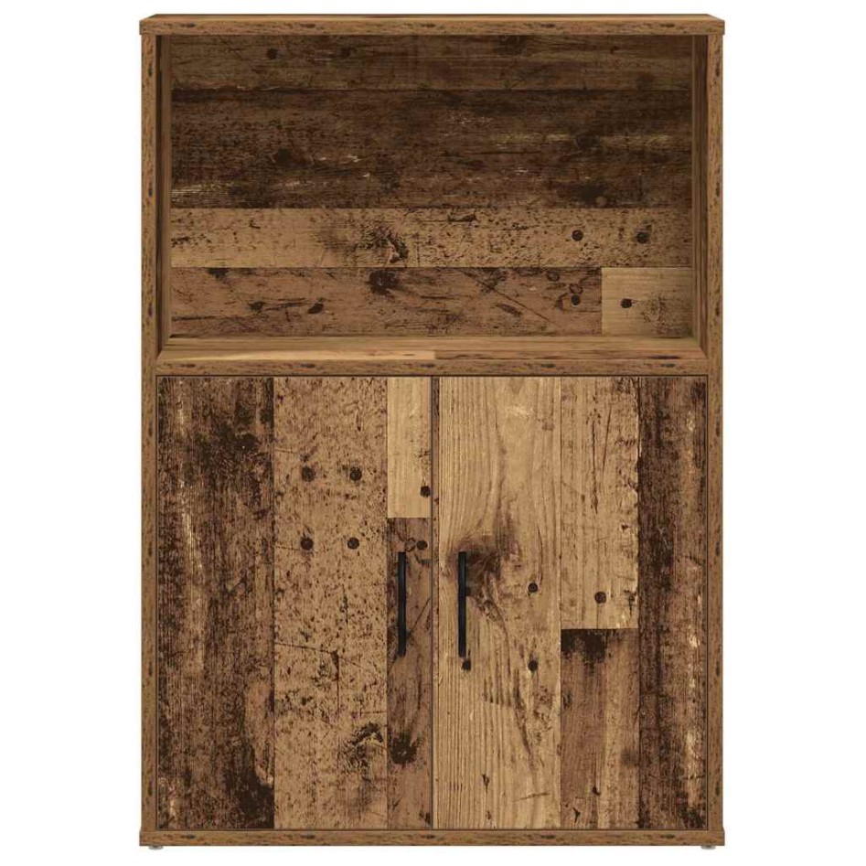 Estantería madera de ingeniería color envejecido 60x24x85