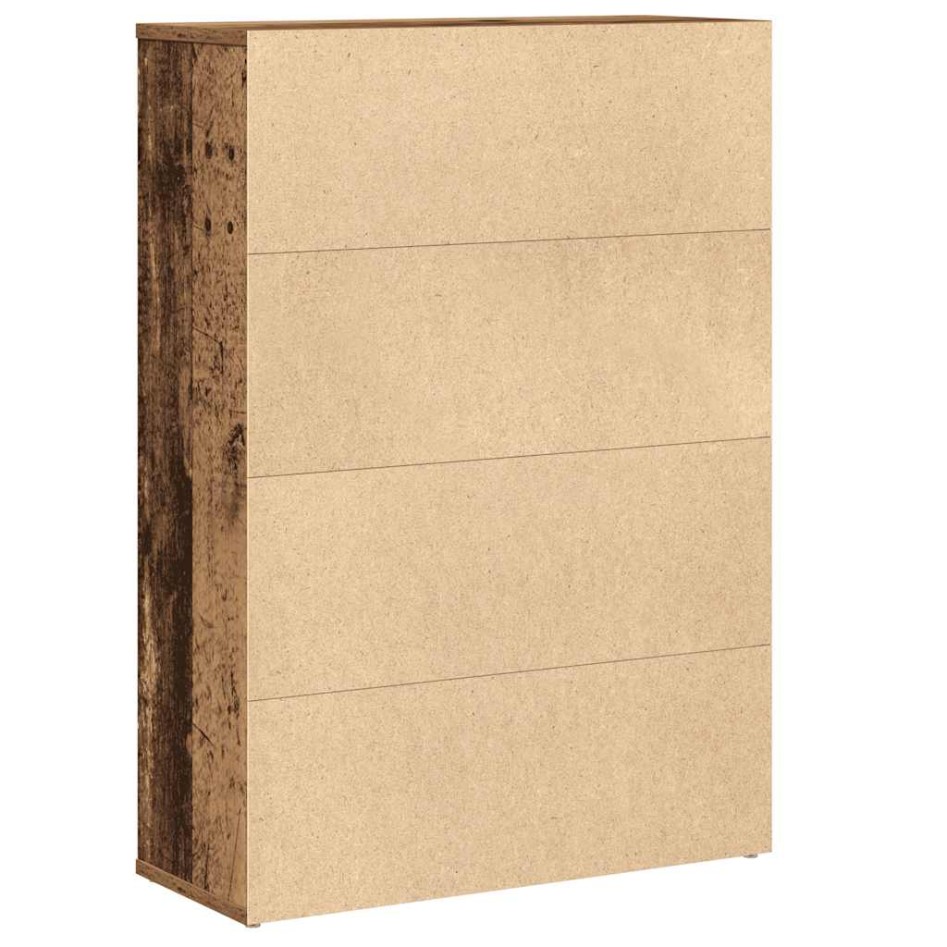 Estantería madera de ingeniería color envejecido 60x24x85