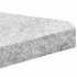 Placa de peso para sombrilla 2 uds granito gris triangular